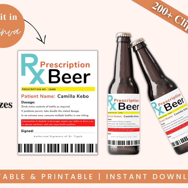 Best Rx Label Rx Label - Etsy
