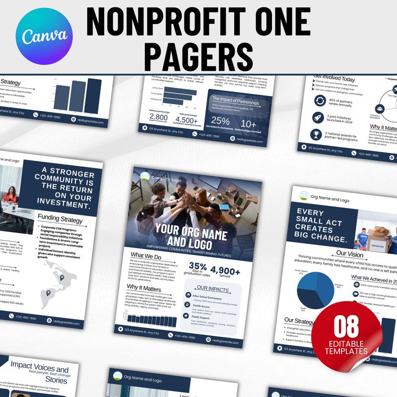 Fundraising One Sheeter - Etsy