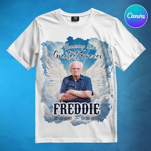 Forever in Our Hearts Memorial Shirt Template, Memorial Shirt Png, in Memory of Png, Funeral and Celebration of Life Png, Instant Download
