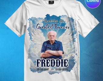 Für immer in unseren Herzen Gedenk-Shirt-Vorlage, Gedenk-Shirt Png, in Erinnerung an Png, Beerdigung und Feier des Lebens Png, sofortiger Download