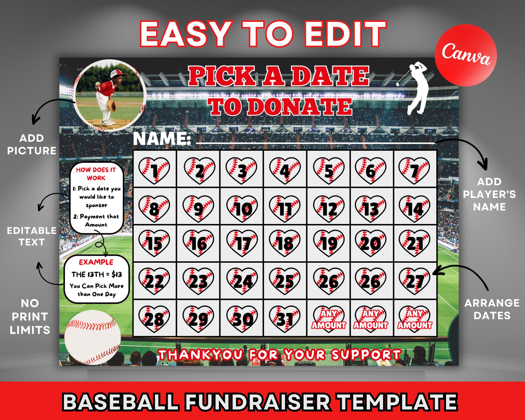 Editable Baseball Calendar Fundraiser Template Clear the Board Fundraising Made Easy 8.5x11 Digital Download - Etsy Editable Baseball Calendar Fundraiser Template Clear the Board Fundraising Made Easy 8.5x11 Digital Download - Etsy