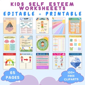Kids Skills in Life Essential Bundle, Kids Therapy Bundle, Mental Health Bundle,Therapy worksheets, Calming Corner, Therapy Wall Art Posters