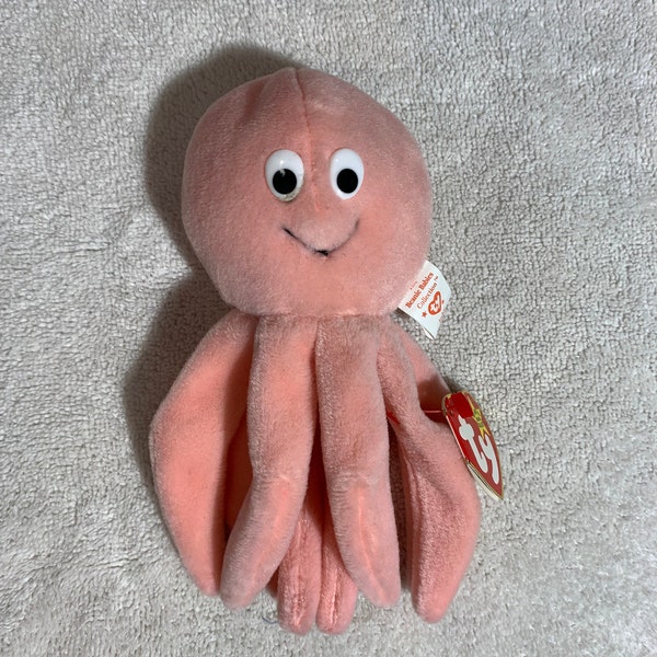 Inky the Octopus Beanie Baby Etsy