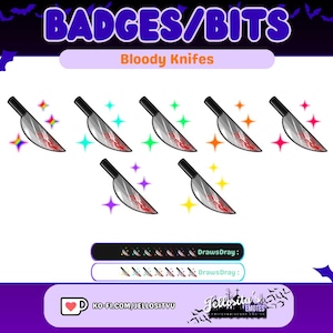 Bloody Knives | Twitch Badges/Bits  | TWITCH & DISCORD | P2U