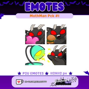 Monsters Emote | Mothman | TWITCH & DISCORD | P2U