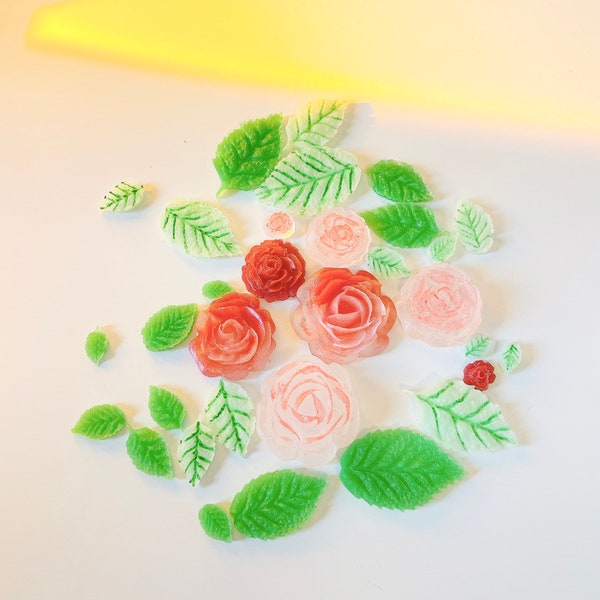 Rose Hair Clip Adornment(about 31 Pieces)