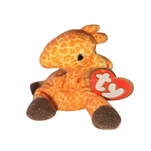 Vintage 1990 Ty Teenie Mütze Babies Zweige Giraffe Doll Mini 1993 mit Tag