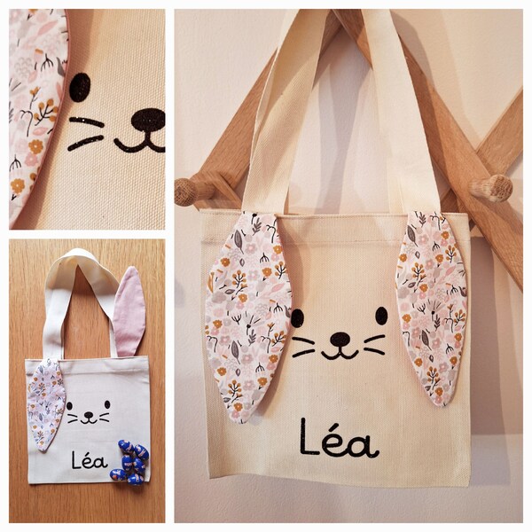 MINI TOTE-BAG Enfant - Lapin de Pâques