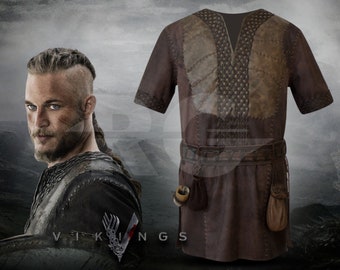 Ragnar Lothbrok Leather Jacket Cosplay Costume Vikings Legendary Viking Hero and King