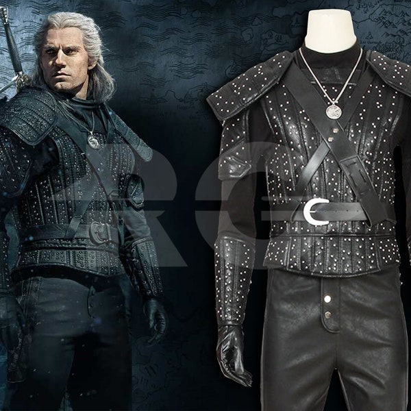 The Witcher Costume Geralt Of Rivia Cosplay Vest and Armor Suit