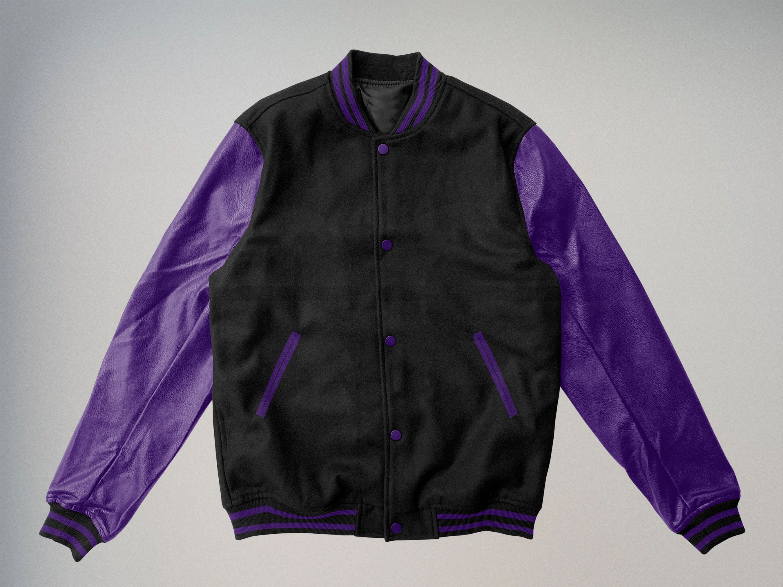 Purple LA Lakers Varsity NBA Jacket By Spinespark