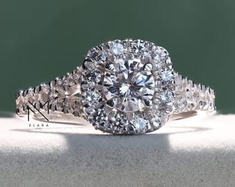sterling silver エメラルドリング Offspring sterling silver with diamonds ring combination