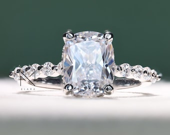 【★☺︎⭐︎☺︎★...& BUHI】 Design Ring 3点Set Reserved - 3 Carat Round Lab Grown Diamond With Baguette