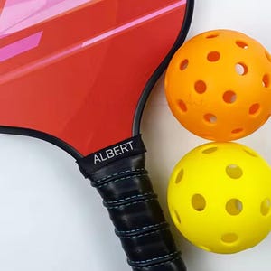 Custom Pickleball Band, Paddle Grip Name Band, Engraved Paddle Grip, Paddle Bands, Grip Accessories, Paddle Name Tag, Gift for Player