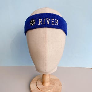 Personalisiertes gesticktes Fußball-Stirnband, Stretch-Schweißstirnband, athletisches Schweißband, Laufstirnband für Erwachsene, ideal für alle Fitness