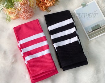 Colorful Stripe Over Knee Socks,Thigh High Sock,Autumn and Winter Sock,Warm Thick Sock,Cute Gift,Soft and Comfortable,Gift for her