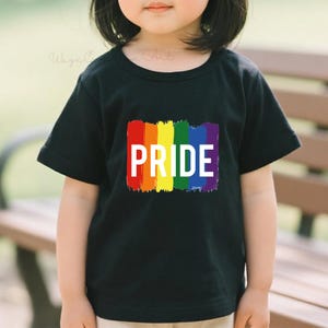 Camiseta do Orgulho LGBTQ, Camiseta infantil do Mês do Orgulho, Camiseta do Orgulho Gay, Roupa infantil, Apoio LGBTQ, Camiseta do Amor Arco-Íris, Presente Inclusivo, Camiseta para Crianças