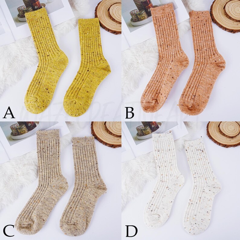 Cute Lemon Embroidered Socks,fruit Sock,warm Knitted Socks,cartoon