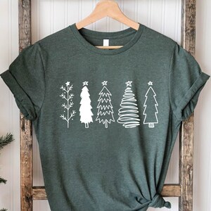 Christmas Trees Shirt, Christmas Shirts for Women, Christmas Tee, Christmas TShirt, Shirts For Christmas,Cute Christmas t-shirt,Holiday Tee