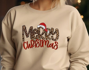 Christmas Sweatshirt, Merry Christmas Sweatshirt, Christmas Shirt for Women, Christmas Crewneck Sweatshirt, Holiday Sweater, Christmas Gift