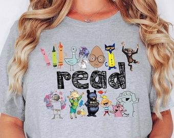 Read Children Books Shirt, Teacher Read Shirt, Kindergarten Gift Shirt,Comfort Colors, Read Kids Tee, Book Lover Shirt, Funny Kids Tee, Read