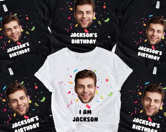 Funny Birthday Matching Shirt, Custom Face Birthday Shirt, Birthday Photo Shirts, Birthday Party Group Shirt, Custom Photo Shirt, Face Shirt