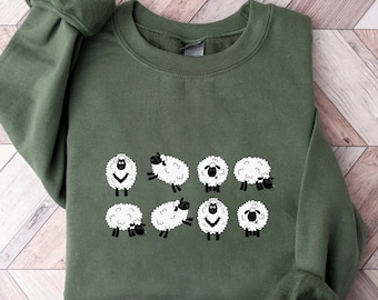 Sheep T-Shirt, Cute Sheeps Shirt, Funny Sheep Kid Shirt, Farm Animal Shirt, Sheep Lover Shirt, Sheep Shirt Gift, Sheep Women Shirt,Lamp Farm