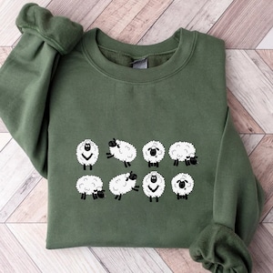 Sheep T-Shirt, Cute Sheeps Shirt, Funny Sheep Kid Shirt, Farm Animal Shirt, Sheep Lover Shirt, Sheep Shirt Gift, Sheep Women Shirt,Lamp Farm