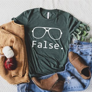 False Shirt, Office Lover Shirt, Dwight Funny Shirt, Dwight False Tshirt, Womens Clothing, Unisex Ladies Tee, Office Gift, Gift for Coworker image 6