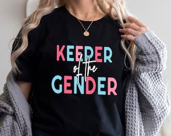 Keeper of the Gender Shirt, Gender Reveal Party Shirts, Team Boy Team Girl Baby Announcement Shirts, Gender Reveal Idea Family Reveal Shirt
