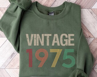 Vintage 1975 Retro 50th Birthday Shirt 50th Birthday Gift For Women,50th Birthday Gift For Men,50th Birthday Best Friend,50th Birthday Woman