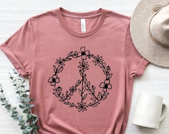 Peace Shirt, Peace T-shirt, Peace Sign Shirt, Peace Sign T-Shirt, Peace Symbol, Peace T-Shirt, Peace Symbol Shirt, Graphic Tees For Women