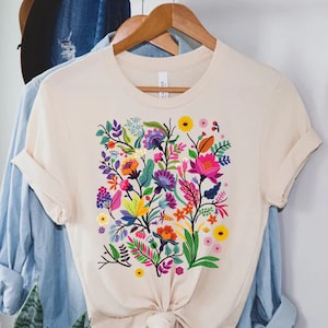 Wildflower Tshirt, Wild Flowers Shirt, Floral Tshirt, Flower Shirt ...