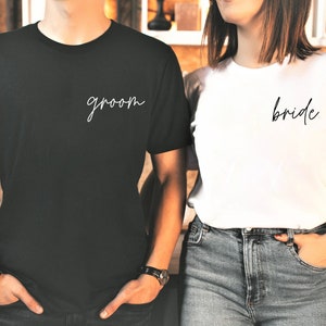 Bride and Groom Shirt, Wedding Shirts, Bride Groom Shirt Set, Just Married Shirt, Honeymoon T-Shirts, Mr. Mrs. Shirt, Newly Married T-shirts