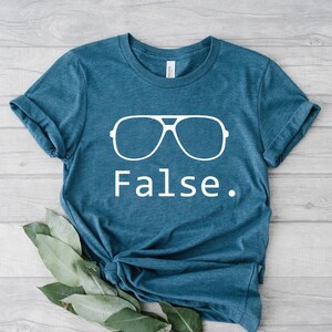 False Shirt, Office Lover Shirt, Dwight Funny Shirt, Dwight False Tshirt, Womens Clothing, Unisex Ladies Tee, Office Gift, Gift for Coworker image 1