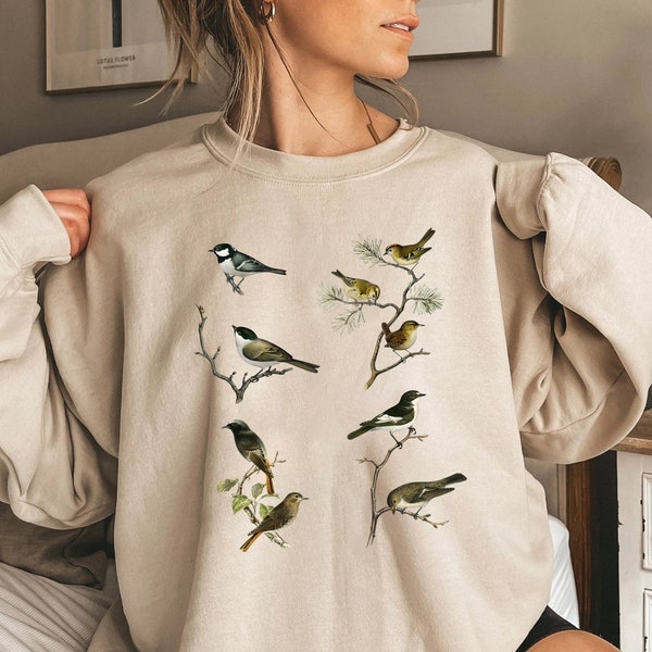 Bird Shirt, Bird Lovers T-Shirt, Birdwatcher Shirt, Cute Birdie Shirt, Birdwatching Lover T-Shirt, Bird Lover Gift, Vintage Bird Shirt,Bird