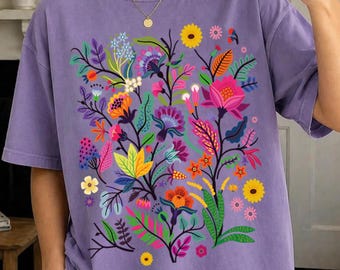 Wildflower Tshirt, Wild Flowers Shirt, Floral Tshirt, Flower Shirt, Gift for Women, Ladies Shirts, Best Friend Gift Shirt,Nature Lover Shirt