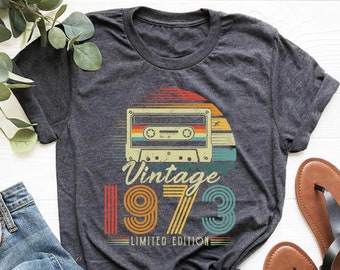 52nd Birthday Shirt,Vintage 1973 Shirt,52nd Birthday Gift For Women,52nd Birthday Gift For Men,52nd Birthday Best Friend,52nd Birthday Woman