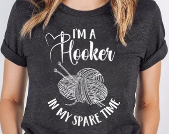 Funny Crochet Shirts, Crocheting Gifts, Knitting Gifts for Mom, Gift for Grandma, Knitting Shirts for Women, Knitter Gifts, Crocheter Outfit