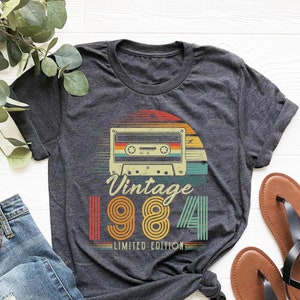1984 Vintage Shirt, 1984 Birthday Shirt, 39th Birthday Gift, 39th Birthday Gift Shirt, 1984 Vintage Tee,1984 Retro Shirt,1984 Cassette Shirt