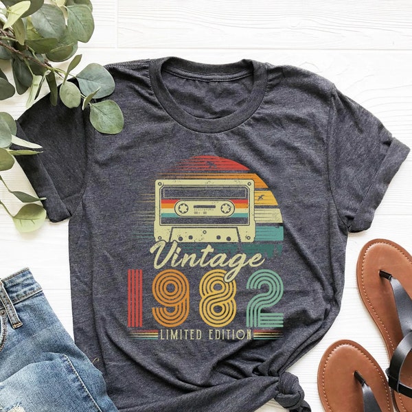 41th Birthday Shirt Gift, 1982 Cassette Shirt, Vintage 1982 Shirt, Best Of 1982 T-Shirt, 41 Years of Being Awesome, Hello Forty Shirt, 1982