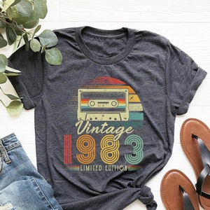 1983 Vintage Shirt, 1983 Birthday Shirt, 40th Birthday Gift,40th Birthday Gift Shirt, 1983 Vintage Tee, 1983 Retro Shirt, Vintage Birthday