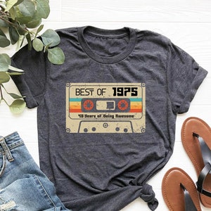 Vintage 1975 Retro 48th Birthday Shirt 48th Birthday Gift For Women,48th Birthday Gift For Men,48th Birthday Best Friend,48th Birthday Woman