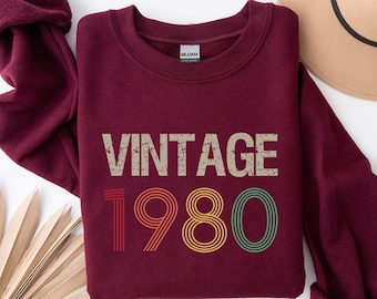 46th Birthday Shirt, Vintage 1980 Shirt, 46th Birthday Gift For Women, 46th Birthday Gift For Men, 46th Birthday Best Friend,1980 Gift Shirt