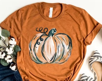 Fall Pumpkin Shirt, Cute Fall Shirt, Thanksgiving Tshirt, Graphic Tee for women, Pumpkin Spice Tee, Teacher Fall Shirt, Autumn Shirt, Fall T