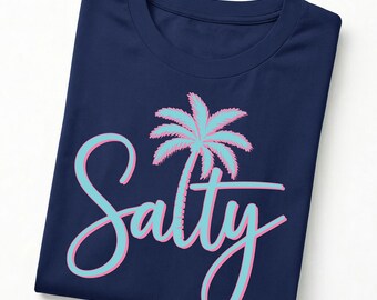 Funny Beach Shirt, Salty Shirt, Beach Vibes Nautical T-shirt, Funny Crab Shirt, Summer Vacation Gift, Comfort Colors® Sunset Beach Shirt