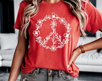 Peace Shirt, Peace T-shirt, Peace Sign Shirt, Peace Sign T-Shirt, Peace Symbol, Peace T-Shirt, Peace Symbol Shirt, Graphic Tees For Women