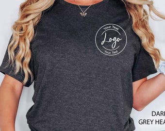 Custom Logo Shirts, Personalized Logo Shirt, Custom Design Shirt, Custom Text Shirt,Your Business Logo or Brand Logo T Shirt,Team Logo Shirt