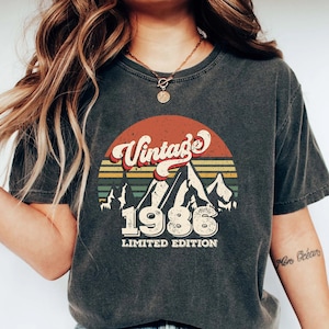 1986 Vintage Birthday Shirt ,Vintage 1986, 1986 Shirt, 37th Birthday Shirt, 37th Birthday Best Friend, 37th Birthday Woman, Limited 1986 Tee