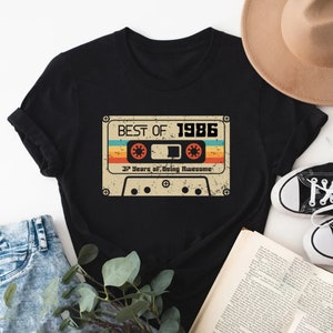 1986 Vintage Birthday Shirt ,Vintage 1986, 1986 Shirt, 37th Birthday Shirt, 37th Birthday Best Friend, 37th Birthday Woman, Limited 1986 Tee